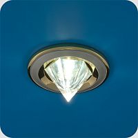 Светильник встраиваемый Италмак Ice 51 0 24 MR16 65мм/50Вт огран стекло/хром зотоло картинка 